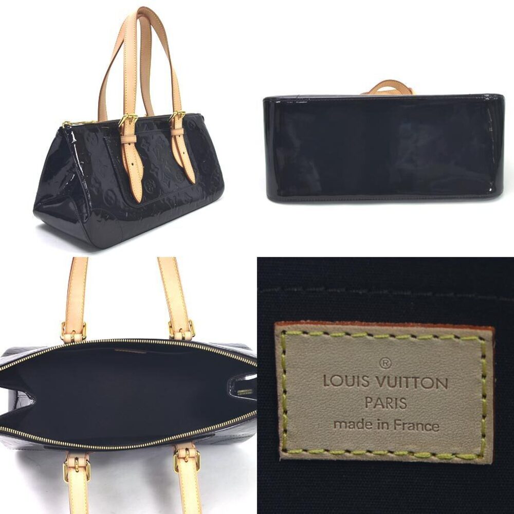 Louis Vuitton Shoulder Purple Bag Leather Rosewood Monogram Vernis Amaranth